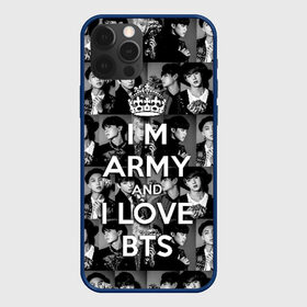 Чехол для iPhone 12 Pro с принтом I am army and I lover BTS в Екатеринбурге, силикон | область печати: задняя сторона чехла, без боковых панелей | bangtan boys | beyond the scene | boyband | boys | bts | chin | chonguk | collage | crown | edm | flowers | hip hop | jimin | jj hope | k pop | photo | r  b | rm | south korean | suga | wee | бойбенд | ви | джей хоуп | коллаж | корона | мальчики | с