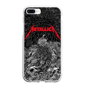 Чехол для iPhone 7Plus/8 Plus матовый с принтом Metallica в Екатеринбурге, Силикон | Область печати: задняя сторона чехла, без боковых панелей | american | bird | eagle | james hetfield | kirk hammett | lars ulrich | metal band | metallica | red eye | robert trujillo | scream | skull | американская | джеймс хетфилд | кирк хэмметт | красный глаз | крик | ларс ульрих | метал группа | метал