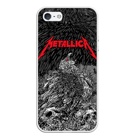 Чехол для iPhone 5/5S матовый с принтом Metallica в Екатеринбурге, Силикон | Область печати: задняя сторона чехла, без боковых панелей | american | bird | eagle | james hetfield | kirk hammett | lars ulrich | metal band | metallica | red eye | robert trujillo | scream | skull | американская | джеймс хетфилд | кирк хэмметт | красный глаз | крик | ларс ульрих | метал группа | метал