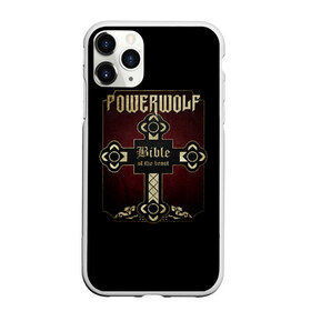 Чехол для iPhone 11 Pro Max матовый с принтом Powerwolf Bible в Екатеринбурге, Силикон |  | Тематика изображения на принте: powerwolf | метал | повервольф | повервульф | рок