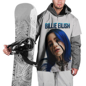 Накидка на куртку 3D с принтом BILLIE EILISH в Екатеринбурге, 100% полиэстер |  | ayelish | bad guy | bellyache | bilie eilish | bilie elish | billie | billie eilish | eilish | electronic | elish | music | били айлиш | билли айлиш | эйлиш | элиш