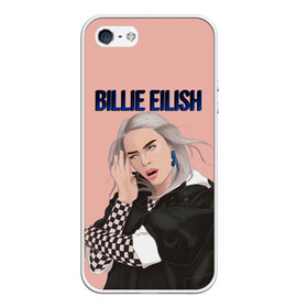 Чехол для iPhone 5/5S матовый с принтом BILLIE EILISH в Екатеринбурге, Силикон | Область печати: задняя сторона чехла, без боковых панелей | ayelish | bad guy | bellyache | bilie eilish | bilie elish | billie | billie eilish | eilish | electronic | elish | music | били айлиш | билли айлиш | эйлиш | элиш