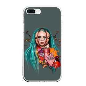 Чехол для iPhone 7Plus/8 Plus матовый с принтом BILLIE EILISH в Екатеринбурге, Силикон | Область печати: задняя сторона чехла, без боковых панелей | ayelish | bad guy | bellyache | bilie eilish | bilie elish | billie | billie eilish | eilish | electronic | elish | music | били айлиш | билли айлиш | эйлиш | элиш