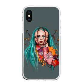 Чехол для iPhone XS Max матовый с принтом BILLIE EILISH в Екатеринбурге, Силикон | Область печати: задняя сторона чехла, без боковых панелей | ayelish | bad guy | bellyache | bilie eilish | bilie elish | billie | billie eilish | eilish | electronic | elish | music | били айлиш | билли айлиш | эйлиш | элиш