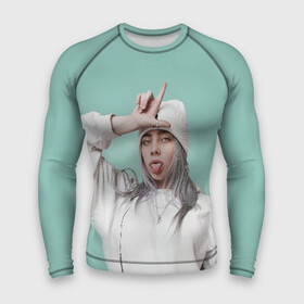 Мужской рашгард 3D с принтом BILLIE EILISH в Екатеринбурге,  |  | ayelish | bad guy | bellyache | bilie eilish | bilie elish | billie | billie eilish | eilish | electronic | elish | music | били айлиш | билли айлиш | эйлиш | элиш