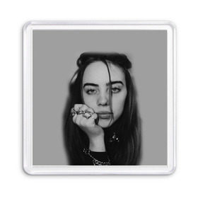 Магнит 55*55 с принтом BILLIE EILISH в Екатеринбурге, Пластик | Размер: 65*65 мм; Размер печати: 55*55 мм | Тематика изображения на принте: ayelish | bad guy | bellyache | bilie eilish | bilie elish | billie | billie eilish | eilish | electronic | elish | music | били айлиш | билли айлиш | эйлиш | элиш