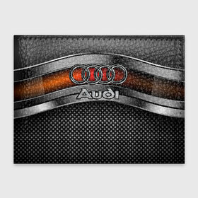 Обложка для студенческого билета с принтом Audi Metal в Екатеринбурге, натуральная кожа | Размер: 11*8 см; Печать на всей внешней стороне | audi | metal | авто | ауди | железо | кольчуга | лого авто | метал | металлическая | сетка | сталь | цепи