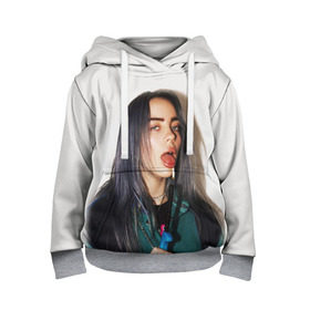 Детская толстовка 3D с принтом BILLIE EILISH в Екатеринбурге, 100% полиэстер | двухслойный капюшон со шнурком для регулировки, мягкие манжеты на рукавах и по низу толстовки, спереди карман-кенгуру с мягким внутренним слоем | ayelish | bad guy | bellyache | bilie eilish | bilie elish | billie | billie eilish | eilish | electronic | elish | music | били айлиш | билли айлиш | эйлиш | элиш