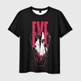 Мужская футболка 3D с принтом EVE в Екатеринбурге, 100% полиэфир | прямой крой, круглый вырез горловины, длина до линии бедер | eve | killing eve | oksana astankova | villanelle | вилланель | ева | оксана