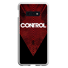 Чехол для Samsung S10E с принтом CONTROL в Екатеринбурге, Силикон | Область печати: задняя сторона чехла, без боковых панелей | Тематика изображения на принте: 2019 | bureau | control | courtney | faden | game | games | hiss | hope | jesse | remedy | shooter | бюро | джесси | игра | игры | контрол | кортни | фейденс | фэйден | хоуп | шипящие | шутер