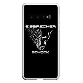 Чехол для Samsung Galaxy S10 с принтом EISBRECHER SCHOCK в Екатеринбурге, Силикон | Область печати: задняя сторона чехла, без боковых панелей | eisbrecher | metal | rock | schock | метал | рок
