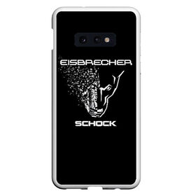 Чехол для Samsung S10E с принтом EISBRECHER SCHOCK в Екатеринбурге, Силикон | Область печати: задняя сторона чехла, без боковых панелей | eisbrecher | metal | rock | schock | метал | рок