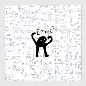 Магнитный плакат 3Х3 с принтом ЪУЪ СЪУКА E=mc2 в Екатеринбурге, Полимерный материал с магнитным слоем | 9 деталей размером 9*9 см | cat | emc 2 | emc2 | mem | memes | truxkot19 | знаменитые формулы | интернет приколы | кот | мем | мем кот | физика | формулы | ъуъ | ъуъ съука | эйнштейн