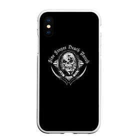 Чехол для iPhone XS Max матовый с принтом Five Finger Death Punch в Екатеринбурге, Силикон | Область печати: задняя сторона чехла, без боковых панелей | 5fdp | ffdp | five finger | five finger death | five finger death punch | metal | rock | метал | рок