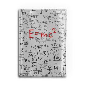 Обложка для автодокументов с принтом E=mc2 (редач) в Екатеринбурге, натуральная кожа |  размер 19,9*13 см; внутри 4 больших “конверта” для документов и один маленький отдел — туда идеально встанут права | emc 2 | emc2 | знаменитые формулы | физика | формулы | эйнштейн