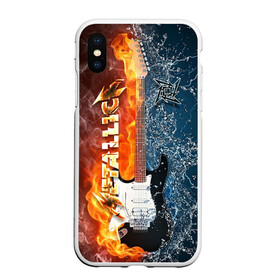 Чехол для iPhone XS Max матовый с принтом Metallica в Екатеринбурге, Силикон | Область печати: задняя сторона чехла, без боковых панелей | album | black | concert | heavy | kirk | metal | metallica | music | rock | tolls | джеймс хэтфилд | кирк хэмметт | клифф бёртон | ларс ульрих | метал | металлика | трэш