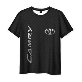 Мужская футболка 3D с принтом Toyota Camry в Екатеринбурге, 100% полиэфир | прямой крой, круглый вырез горловины, длина до линии бедер | toyota | абстракция | авто | автомобиль | лого | логотип | машина | таета | тоета | тойота