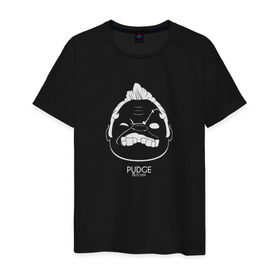 Мужская футболка хлопок с принтом Dota 2 (Pudge) в Екатеринбурге, 100% хлопок | прямой крой, круглый вырез горловины, длина до линии бедер, слегка спущенное плечо. | Тематика изображения на принте: 