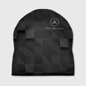 Шапка 3D с принтом Mercedes в Екатеринбурге, 100% полиэстер | универсальный размер, печать по всей поверхности изделия | Тематика изображения на принте: amg | mercedes | авто | автомобиль | иномарка | логотип | машина | мерседес | текстура