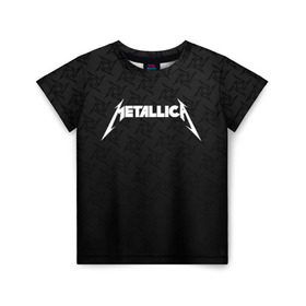 Детская футболка 3D с принтом METALLICA (НА СПИНЕ) в Екатеринбурге, 100% гипоаллергенный полиэфир | прямой крой, круглый вырез горловины, длина до линии бедер, чуть спущенное плечо, ткань немного тянется | Тематика изображения на принте: lindemann | lm | rammstein | rock | кристиан лоренц | линдеманн | лм | музыка | рамштайн | рок | тилль линдеманн