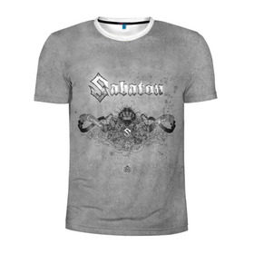 Мужская футболка 3D спортивная с принтом Sabaton в Екатеринбурге, 100% полиэстер с улучшенными характеристиками | приталенный силуэт, круглая горловина, широкие плечи, сужается к линии бедра | metal | rock | sabaton | мерч | метал | рок | рок группа | рок музыка | рокер | сабатон | швеция