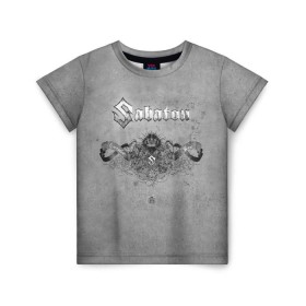 Детская футболка 3D с принтом Sabaton в Екатеринбурге, 100% гипоаллергенный полиэфир | прямой крой, круглый вырез горловины, длина до линии бедер, чуть спущенное плечо, ткань немного тянется | metal | rock | sabaton | мерч | метал | рок | рок группа | рок музыка | рокер | сабатон | швеция