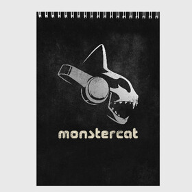 Скетчбук с принтом Monstercat в Екатеринбурге, 100% бумага
 | 48 листов, плотность листов — 100 г/м2, плотность картонной обложки — 250 г/м2. Листы скреплены сверху удобной пружинной спиралью | monstercat | клуб | клубная музыка | кот | котенок | кошка | лейбл | монстар | монстар кет | монстер | музыка | танцевальная музыка | электронная | электронная музыка