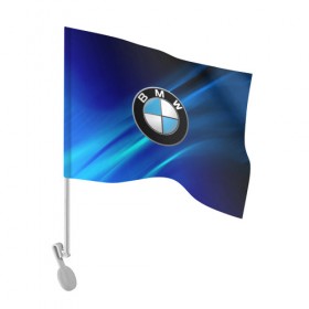 Флаг для автомобиля с принтом BMW (РЕДАЧ) в Екатеринбурге, 100% полиэстер | Размер: 30*21 см | bmw | bmw performance | m | motorsport | performance | бмв | моторспорт