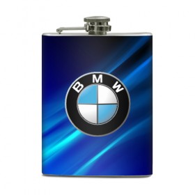 Фляга с принтом BMW (РЕДАЧ) в Екатеринбурге, металлический корпус | емкость 0,22 л, размер 125 х 94 мм. Виниловая наклейка запечатывается полностью | bmw | bmw performance | m | motorsport | performance | бмв | моторспорт