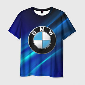 Мужская футболка 3D с принтом BMW (РЕДАЧ) в Екатеринбурге, 100% полиэфир | прямой крой, круглый вырез горловины, длина до линии бедер | bmw | bmw performance | m | motorsport | performance | бмв | моторспорт