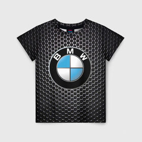 Детская футболка 3D с принтом BMW (РЕДАЧ) в Екатеринбурге, 100% гипоаллергенный полиэфир | прямой крой, круглый вырез горловины, длина до линии бедер, чуть спущенное плечо, ткань немного тянется | Тематика изображения на принте: bmw | bmw performance | m | motorsport | performance | бмв | моторспорт
