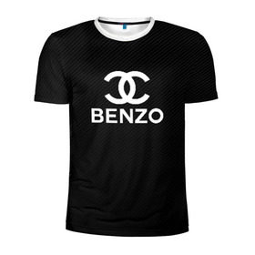 Мужская футболка 3D спортивная с принтом BENZO GANG ( CARBON ) в Екатеринбурге, 100% полиэстер с улучшенными характеристиками | приталенный силуэт, круглая горловина, широкие плечи, сужается к линии бедра | bbt | benzo | benzo gang | big baby tape | carbon | ббт | бензо | карбон