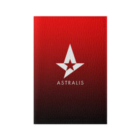 Обложка для паспорта матовая кожа с принтом ASTRALIS в Екатеринбурге, натуральная матовая кожа | размер 19,3 х 13,7 см; прозрачные пластиковые крепления | 