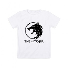 Детская футболка хлопок с принтом ВЕДЬМАК (настраиваемый) в Екатеринбурге, 100% хлопок | круглый вырез горловины, полуприлегающий силуэт, длина до линии бедер | geralt | the witcher | the witcher wild hunt | witcher | ведьмак | ведьмак 3 | геральт