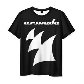 Мужская футболка 3D с принтом Armada Music в Екатеринбурге, 100% полиэфир | прямой крой, круглый вырез горловины, длина до линии бедер | Тематика изображения на принте: armada | armada music | armin | armin van buuren | van buuren