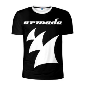Мужская футболка 3D спортивная с принтом Armada Music в Екатеринбурге, 100% полиэстер с улучшенными характеристиками | приталенный силуэт, круглая горловина, широкие плечи, сужается к линии бедра | armada | armada music | armin | armin van buuren | van buuren