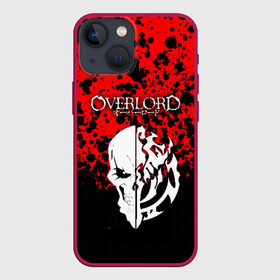 Чехол для iPhone 13 mini с принтом Overlord Skull red в Екатеринбурге,  |  | Тематика изображения на принте: albedo | anime | momonga | narberal | overlord | shalltear. | альбедо | аниме | клементина | момонга | набэ | оверлорд | шалтир