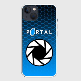 Чехол для iPhone 13 с принтом PORTAL в Екатеринбурге,  |  | glados | half life. | portal | пиктограммы | портал | телепорт