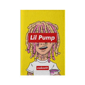 Обложка для паспорта матовая кожа с принтом Lil Pump в Екатеринбурге, натуральная матовая кожа | размер 19,3 х 13,7 см; прозрачные пластиковые крепления | esskeetit | gazzy garcia | gucci gang | lil pump | lilpump | газзи гарсия | лил памп | рэп | рэпер | эшкере