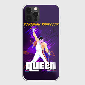 Чехол для iPhone 12 Pro с принтом Queen в Екатеринбурге, силикон | область печати: задняя сторона чехла, без боковых панелей | bohemian | brian | freddie | john | mercury | must go on | queen | rhapsody | roger | taylor | the miracle | the show | богемская | рапсодия | роджер тейлор | фредди меркьюри