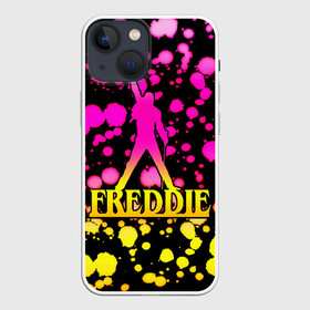 Чехол для iPhone 13 mini с принтом Freddie в Екатеринбурге,  |  | Тематика изображения на принте: bohemian | brian | freddie | john | mercury | must go on | queen | rhapsody | roger | taylor | the miracle | the show | богемская | рапсодия | роджер тейлор | фредди меркьюри