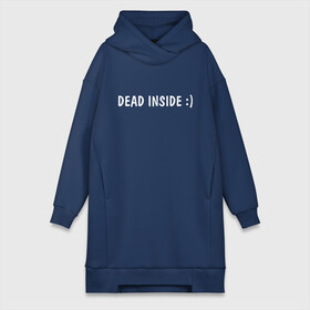 Платье-худи хлопок с принтом Dead inside в Екатеринбурге,  |  | dead incide | dead inside | deadinside | деад инсайд | дед инсайд