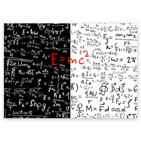 Поздравительная открытка с принтом E=mc2 в Екатеринбурге, 100% бумага | плотность бумаги 280 г/м2, матовая, на обратной стороне линовка и место для марки
 | emc 2 | emc2 | знаменитые формулы | физика | формулы | эйнштейн