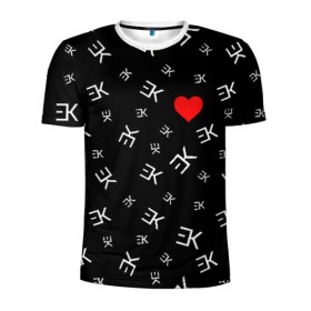 Мужская футболка 3D спортивная с принтом EGOR KREED - Heart в Екатеринбурге, 100% полиэстер с улучшенными характеристиками | приталенный силуэт, круглая горловина, широкие плечи, сужается к линии бедра | Тематика изображения на принте: black | egor | hip | hop | inc | kreed | logo | pop | rap | star | team | алых | грехи | егор | знают | крид | лого | миллион | настроения | они | поп | роз | рэп | самая | символ | хип | холостяк | хоп | цвет | черный | что