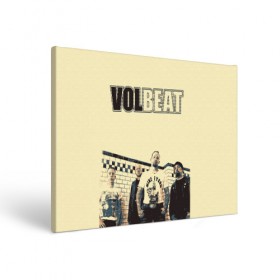 Холст прямоугольный с принтом Volbeat в Екатеринбурге, 100% ПВХ |  | groove metal | hardcore | psychobilly | volbeat | волбит