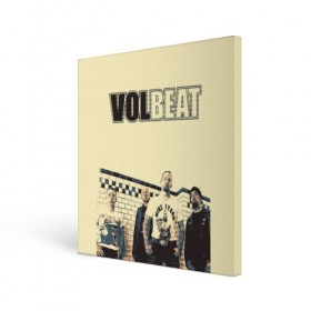 Холст квадратный с принтом Volbeat в Екатеринбурге, 100% ПВХ |  | groove metal | hardcore | psychobilly | volbeat | волбит