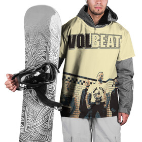 Накидка на куртку 3D с принтом Volbeat  в Екатеринбурге, 100% полиэстер |  | Тематика изображения на принте: groove metal | hardcore | psychobilly | volbeat | волбит