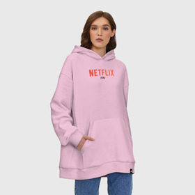 Худи SuperOversize хлопок с принтом NETFLIX fan в Екатеринбурге, 70% хлопок, 30% полиэстер, мягкий начес внутри | карман-кенгуру, эластичная резинка на манжетах и по нижней кромке, двухслойный капюшон
 | netflix | system | дизайн | кепка | кепки | кепку | кино | крутая | круто | крутой | лого | логотип | нетфликс | оригинальный | просто | свитер | систем | система | фирма | футболка