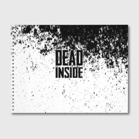 Альбом для рисования с принтом Dead Inside в Екатеринбурге, 100% бумага
 | матовая бумага, плотность 200 мг. | Тематика изображения на принте: dead | dota | inside | аниме | внутри | гуль | дэд | инсайд | мертвец | мертвый | токийский