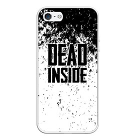 Чехол для iPhone 5/5S матовый с принтом Dead Inside в Екатеринбурге, Силикон | Область печати: задняя сторона чехла, без боковых панелей | dead | dota | inside | аниме | внутри | гуль | дэд | инсайд | мертвец | мертвый | токийский